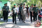 Komandan Korem 101/Antasari Kolonel ARM M. Syafei melakukan kunjungan kerja ke Kabupaten Barito Kuala, Rabu (21/6). Foto:Antaranews Kalsel/Arianto/G.