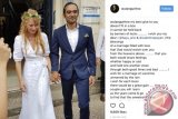 Sejumlah artis unggah foto pernikahan Ario Bayu-Valentine di Instagram