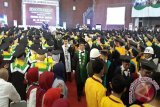 Para dosen dari Universitas Lambung Mangkurat (ULM) meninggalkan ruangan Gedung Sultan Suriansyah setelah usai Wisuda Sidang Terbuka Senat di Gedung Sultan Suriansyah Jalan Brigjen Hasan Basri, Banjarmasin, Rabu (23/8). Sidang Senat Terbuka ke 86 tersebut dengan agenda wisuda SO, S1, S2 tahun 2017.(Foto Antaranews Kalsel/Ridho/f)