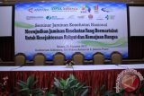 Seminar Jamkesnas di Wisma Auditorium Adhyana Wisma Lt 2 Wisma ANTARA Jakarta mengawali rangkaian kegiatan Rakernas Serikat Pekerja Antara (SPA) Perum LKBN ANTARA 2017. (ANTARA FOTO/Humas SPA/17) 