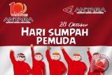 Ucapan Peringatan Hari Sumpah Pemuda Ke-89 Tahun 2017 dari Keluarga Besar Perusahaan Umum (Perum) LKBN Antara di Kantor Pusat, Kantor Biro-Biro Daerah, dan Luar Negeri. (ANTARA FOTO/Istimewa/Humas Antara).