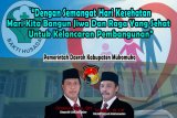 Dengan semangat Hari Kesehatan Nasional (12 November 2017), mari kita bangun jiwa dan raga yang sehat untuk kelancaran pembangunan.