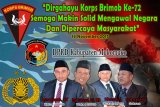 Dirgahayu Korps Brimob Ke-72, Semoga makin solid mengawal negara dan dipercaya masyarakat.