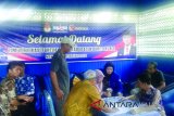 Komisi Pemilihan Umum dan Panwaslu Kabupaten Barito Kuala Melakukan Verfikasi Faktual terhadap Kepengurusan DPC Partai Demokrat Batola, di Sekretariat DPC Partai Demokrat Batola, Kamis (1/2). Foto:Antaranews Kalsel/Arianto/G.