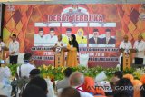 Debat Terbuka Antar Calon Bupati dan Wakil Bupati Gorontalo Utara pada Pemilihan Serentak Tahun 2018 (Foto ; Shanty)