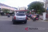 Dalam Satu Minggu Terakhir Antrian BBM di SPBU Kota Banjarmasin Semakin Meningkat, Minggu (29/4).Foto:Antaranews Kalsel/Arianto.