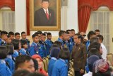 Presiden menerima siswa Taruna Nusantara