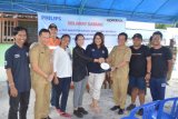 Mantangai Kapuas dapat bantuan lampu tenaga surya