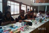 Dewan juri pada lomba  PL2SN di Kabupaten Bangka Tengah, Rabu (9/5).