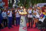 Pawai obor Asian Games di Lombok