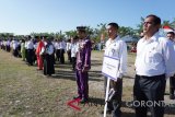 Upacara peringatan Hari Proklamasi HUT RI ke-73, yang dilaksanakan oleh BUMN Provinsi Gorontalo di Alul-alun Center Poin Kecamatan Tilongkabila Kabupaten Bone Bolango.