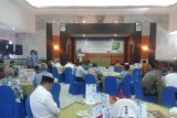 Bank Kalsel Menggelar Syukuran Milad Unit Usaha Syariah Bank Kalsel, di Lantai 7 Kantor Bank Kalsel, Rabu (15/8).Foto:Antaranews Kalsel/Arianto.