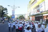 Jalan sehat BUMN Hadir Untuk Negeri (BHUN) yang diikuti oleh ribuan masyarakat Gorontalo, bersama seluruh karyawan BUMN se-Gorontalo, Sabtu (18/8).