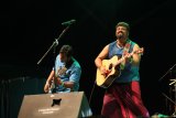 Musisi asal India, Raghu Dixit Project tampil pada pertunjukan Rainforest World Music Festival 2018 di Sarawak Culture Village, Kuching, Malaysia, Juli 2018. ANTARA FOTO/Jessica Helena Wuysang/18