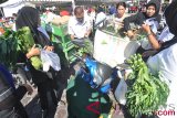 Pembagian sayur gratis kampanye Germas