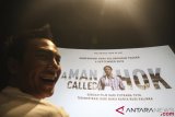 Aktor Daniel Mananta yang berperan sebagai Basuki Tjahaja Purnama (Ahok) pada peluncuran teaser film 