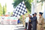 Menyemarakan Hari Santri ke-4 Tahun 2018  Sekitar 1.500 Santri se-Tanah Laut Mengelar Pawai Keliling Kota Pelaihari, Senin (22/10).Foto:Antaranews Kalsel/Arianto/f.