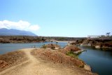 Kondisi Waduk Bajulmati di Banyuwangi, Jawa Timur, Jumat (19/10/2018). Bendungan yang memiliki kapasitas tampung 10 juta m3 dengan luas genangan 91,93 ha dan mampu mengaliri 1.800 hektar lahan pertanian tersebut merupakan salah satu pencapaian empat tahun pemerintahan Jokowi-JK dibidang pembangunan insfrastruktur. Antara Jatim/Budi Candra Setya/ZK