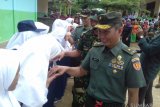 Perwira tinggi Mabes TNI AD motivasi pelajar SMPN 5 Lengayang Pesisir Selatan