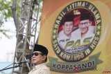  Calon Presiden nomer urut 02 Prabowo Subianto menyampaikan sambutan saat deklarasi dukungan dari Komando Ulama Pemenangan Prabowo-Sandi (Koppasandi) di Jakarta, Minggu (4/11/2018). Kopassandi bersama eksponen 411 dan 212 akan bersinergi memenangkan Prabowo Subianto dan Sandiaga Uno pada Pilpres 2019. ANTARA FOTO/Dhemas Reviyanto/pras.