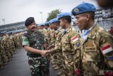 Penyambutan Satgas MTF TNI Konga  XXVIII-J UNIFIL 