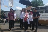 Iriana Jokowi disambut keroncong di Lawang Sewu
