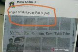 Dosen bahasa menilai status facebook Tarpiin suatu ekspresi kritik pemerintah