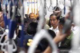 Presiden Jokowi mencoba MRT 