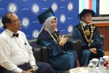 Pengusaha nasional Nurhayati Subakat sebut lima nilai yang perlu ditanamkan sejak mahasiswa