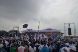 Kampanye dimulai pukul 14.00 WIB, massa pendukung Prabowo-Sandi sudah padati BKB Palembang