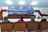 Wakil Wali Kota Kediri Lilik Muhibbah saat menghadiri acara Musyawarah Daerah (Musda) Gabungan Organisasi Wanita (GOW) Kota Kediri di Balai Kota Kediri, Jawa Timur, Kamis (20/6). Musda dilakukan guna memilih pengurus lima tahun mendatang ikut membantu program pemberdayaan masyarakat. Antara Jatim/Asmaul Chusna/zk.