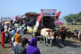 Warga menyaksikan Festival Pegon 