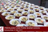 VIDEO: Penyajian 5.500 porsi Bakmi Godog khas Gunung Kidul