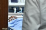 Salah satu korban kekerasan Orientasi SMA Taruna Indonesia Palembang, Wiko Jerianda terbaring di Intensive Care Unit (ICU) Rumah Sakit Charitas Palembang, Sumatera Selatan, Rabu(17/7/2019). Wiko Jerianda merupakan korban kekerasan kedua yang saat ini masih tidak sadarkan diri selain korban Siswa Baru SMA Taruna Indonesia Delwyn Berli Julindro yang meninggal Sabtu (13/7/2019) lalu. ANTARA FOTO/Feny Selly/nym.