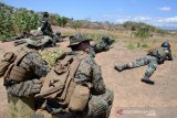 Prajurit Korps Marinir TNI AL dan Marinir Amerika Serikat (USMC) yang tergabung dalam Latihan Bersama Platoon Exchange (Platex) berlatih Tembak Tempur Offensive (TTO) dan Tembak Tempur Defensive (TTD) di Pusat Latihan Pertempuran Marinir 5 Baluran, Banyuputih, Situbondo. Selasa (13/8/2019). Latihan Bersama Marinir kedua negara yang akan berlangsung hingga 27 Agustus 2019 tersebut bertujuan untuk meningkatkan profesionalisme dan kerjasama Marinir kedua negara.Antara Jatim/Serka Mar Kuwadi/zk.