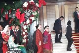 Presiden ke-5 Megawati Soekarnoputri kenakan kebaya merah hadiri Sidang MPR