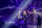 Nagita Slavina dan Rinni Wulandari tampil bersama di konser Nicky Astria