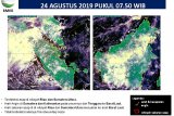 584 titik panas kepung Sumatera, lumbung di Riau
