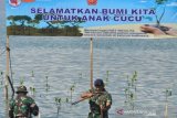 Tanam Mangrove di lokasi bekas tsunami