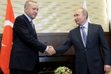 Putin dan Erdogan berjanji lanjutkan kerja sama militer dan energi