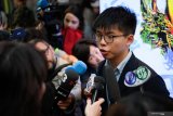 Pegiat demokrasi Hong Kong Joshua Wong ditangkap polisi