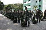 Ratusan Taruna Akademi Militer latihan praja bakti di Sleman