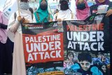 Puluhan ormas gelar gerakan peduli Palestina di Tugu Adipura Bandarlampung