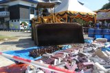 Bea Cukai gagalkan penyelundupan 30 kilogram sabu asal Malaysia dan menenggelamkan kapalnya