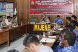 Polres Majene koordinasi pengamanan Natal dan Tahun Baru