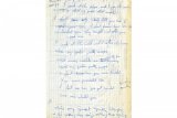 Tulisan tangan lirik lagu Beatles 