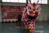 Pelajar SMP Kudus rayakan Imlek dengan atraksi barongsai