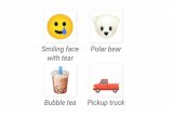 Boba sampai beruang kutub hadir sebagai emoji baru