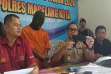 Peras dua remaja, residivis ditahan di Polres Magelang Kota