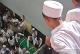 PEMAKAMAN PENGASUH PESANTREN TEBUIRENG GUS SHOLAH. Jenazah almarhum KH Salahuddin Wahid atau Gus Sholah sebelum disholati di masjid Pesantren Tebuireng Jombang, Jawa Timur, Senin (3/2/2020). Gus Sholah meninggal dunia pada Minggu (2/2/2020) pukul 20.55 WIB setelah menjalani perawatan pascaoperasi jantung. Antara Jatim/Syaiful Arif/zk